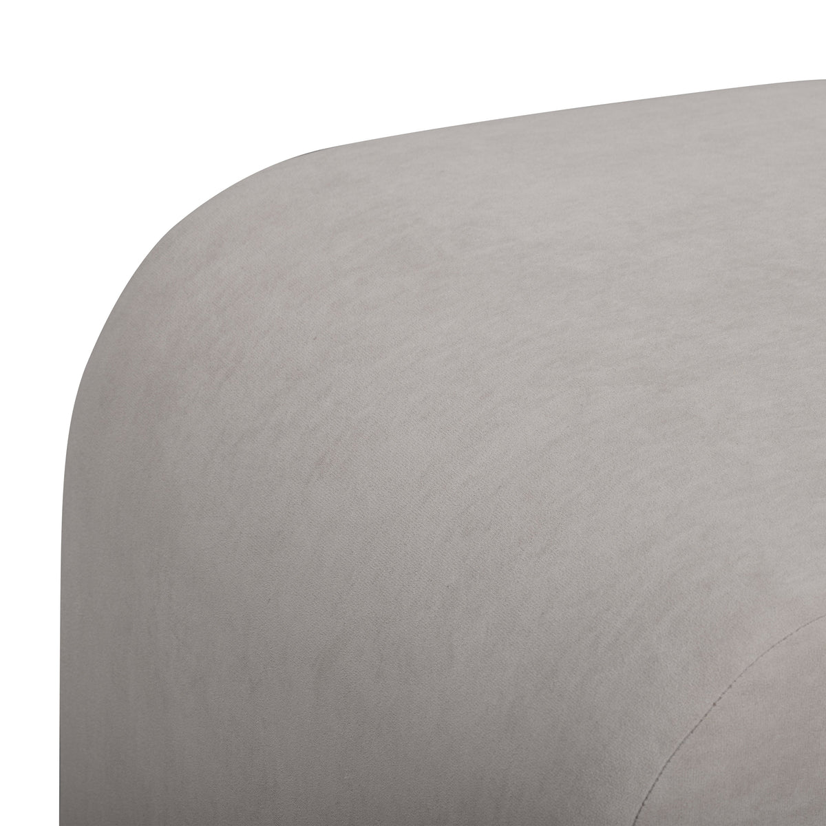 TOV Furniture Desi Taupe Performance Velvet Ottoman