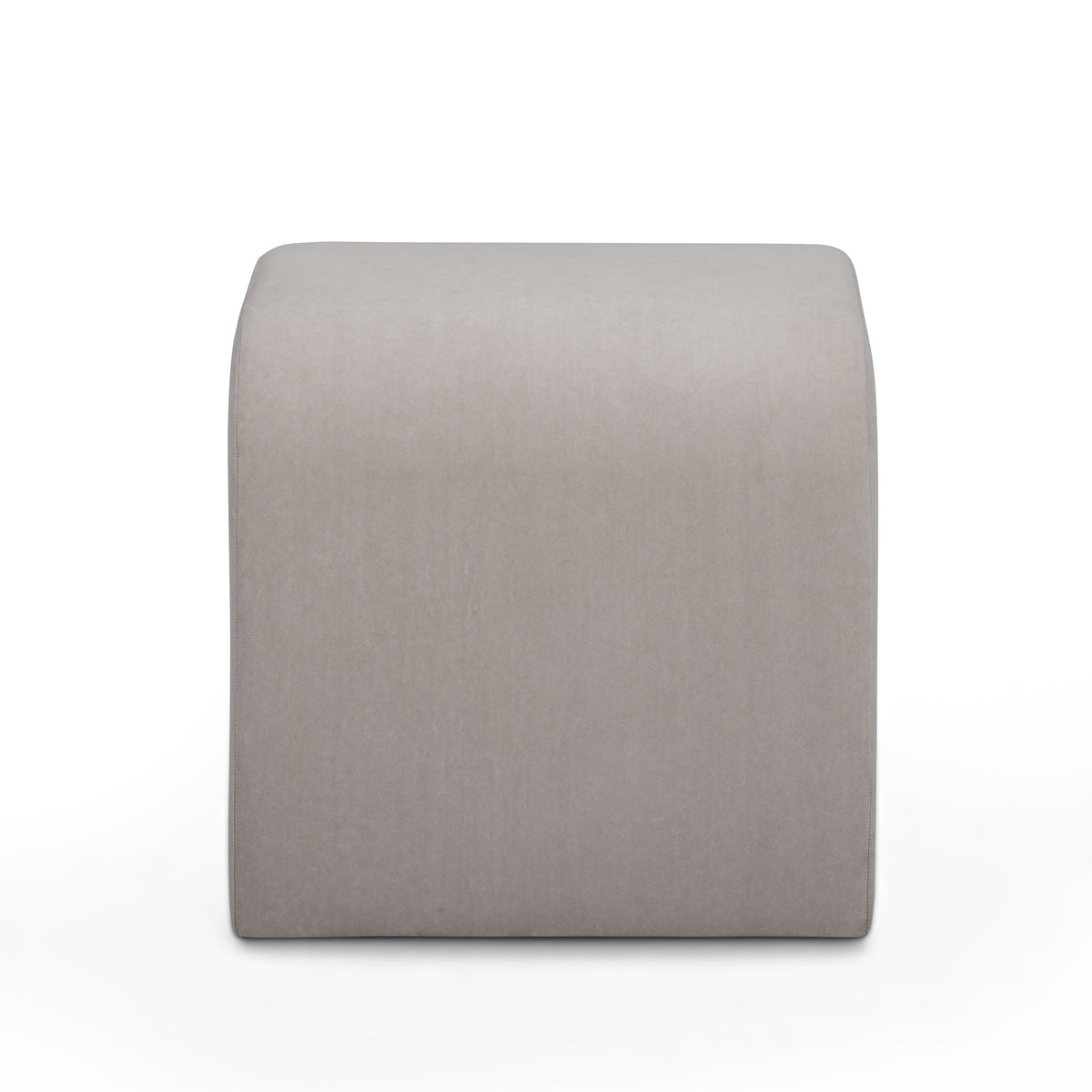 TOV Furniture Desi Taupe Performance Velvet Ottoman