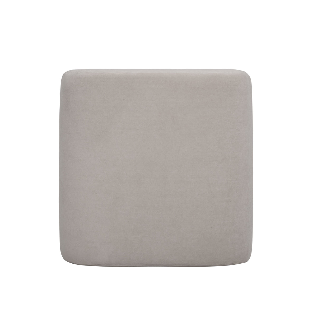 TOV Furniture Desi Taupe Performance Velvet Ottoman