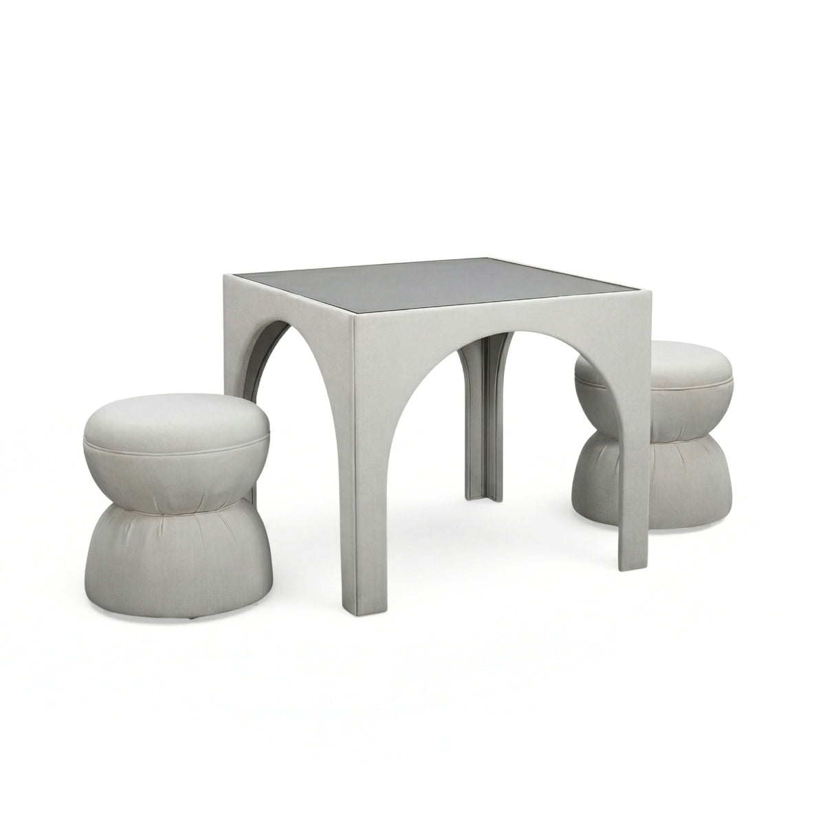TOV Furniture Tomlin Cream Square Mahjong Table