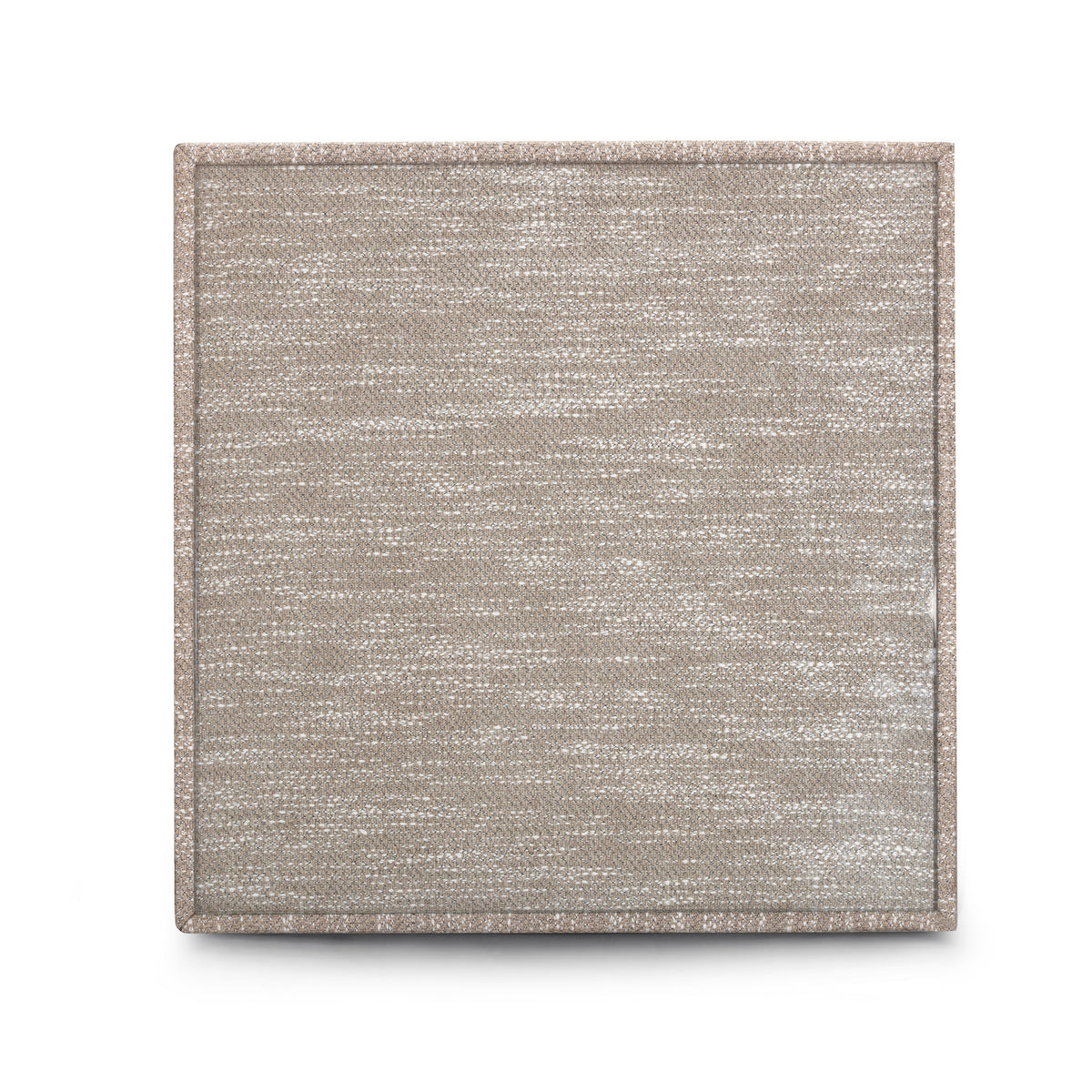 TOV Furniture Tomlin Beige Performance Chenille Game Table and Two Ottomans Set