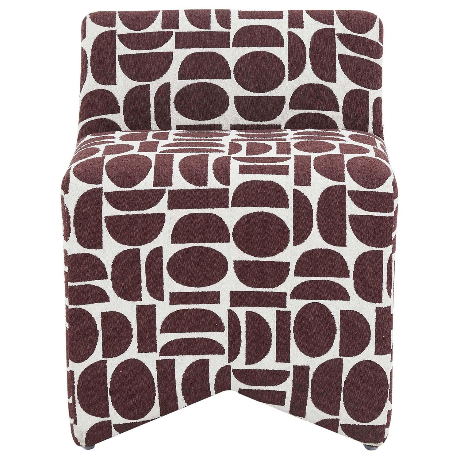 TOV Furniture Pippa Geometric Jacquard Weave Stool