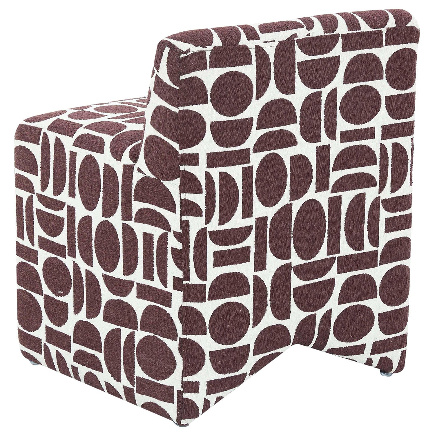 TOV Furniture Pippa Geometric Jacquard Weave Stool