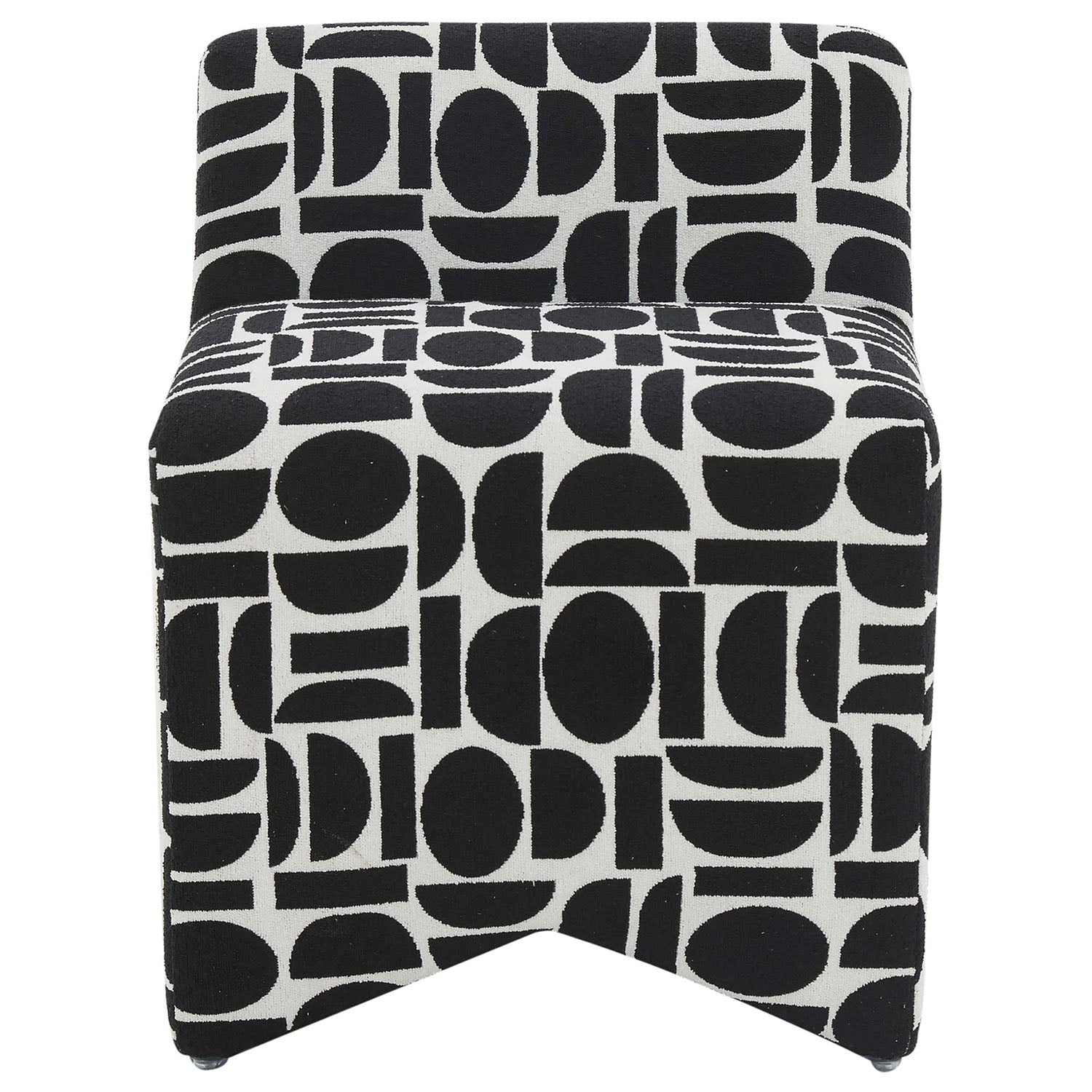 TOV Furniture Pippa Geometric Jacquard Weave Stool