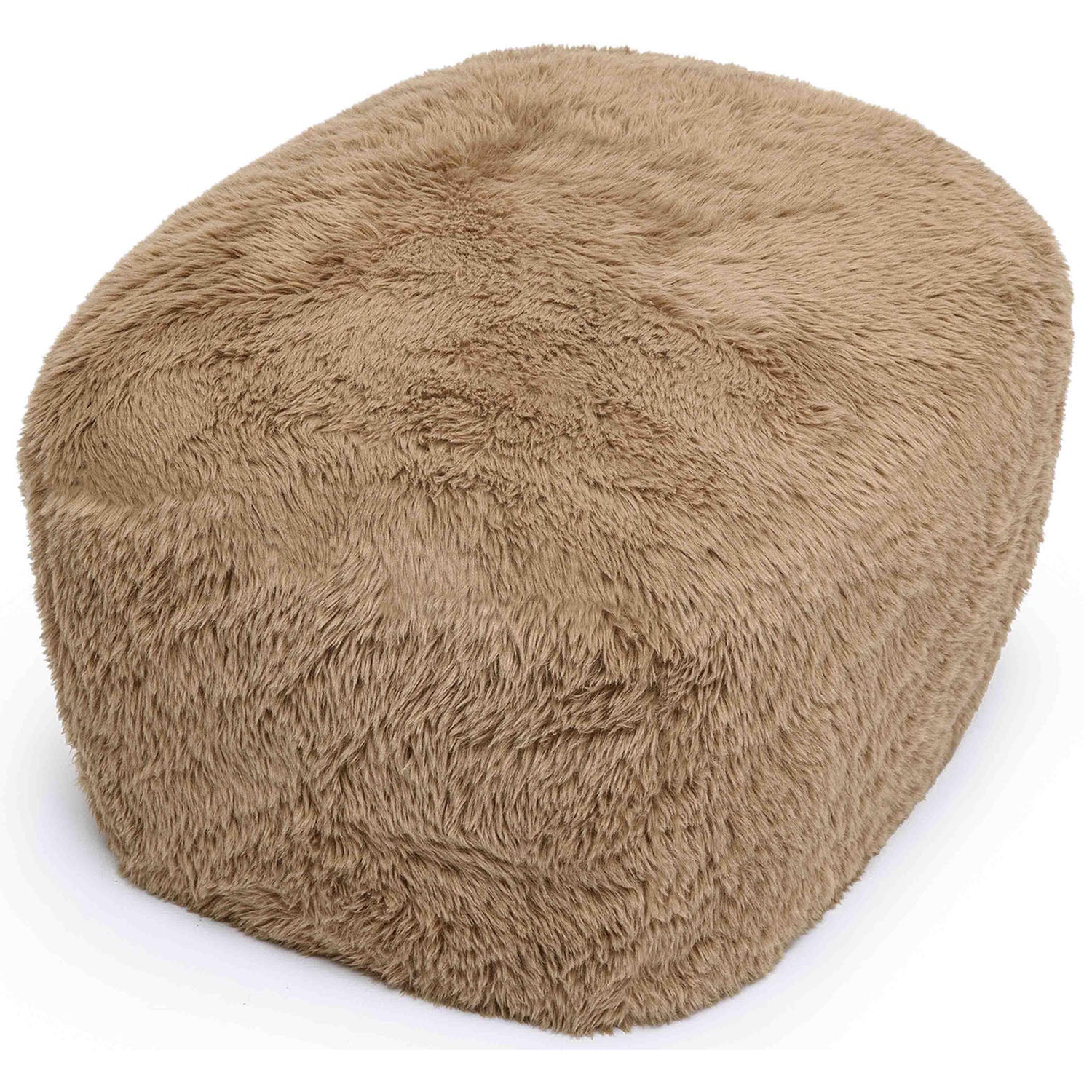 TOV Furniture Britt Vegan Shearling Ottoman