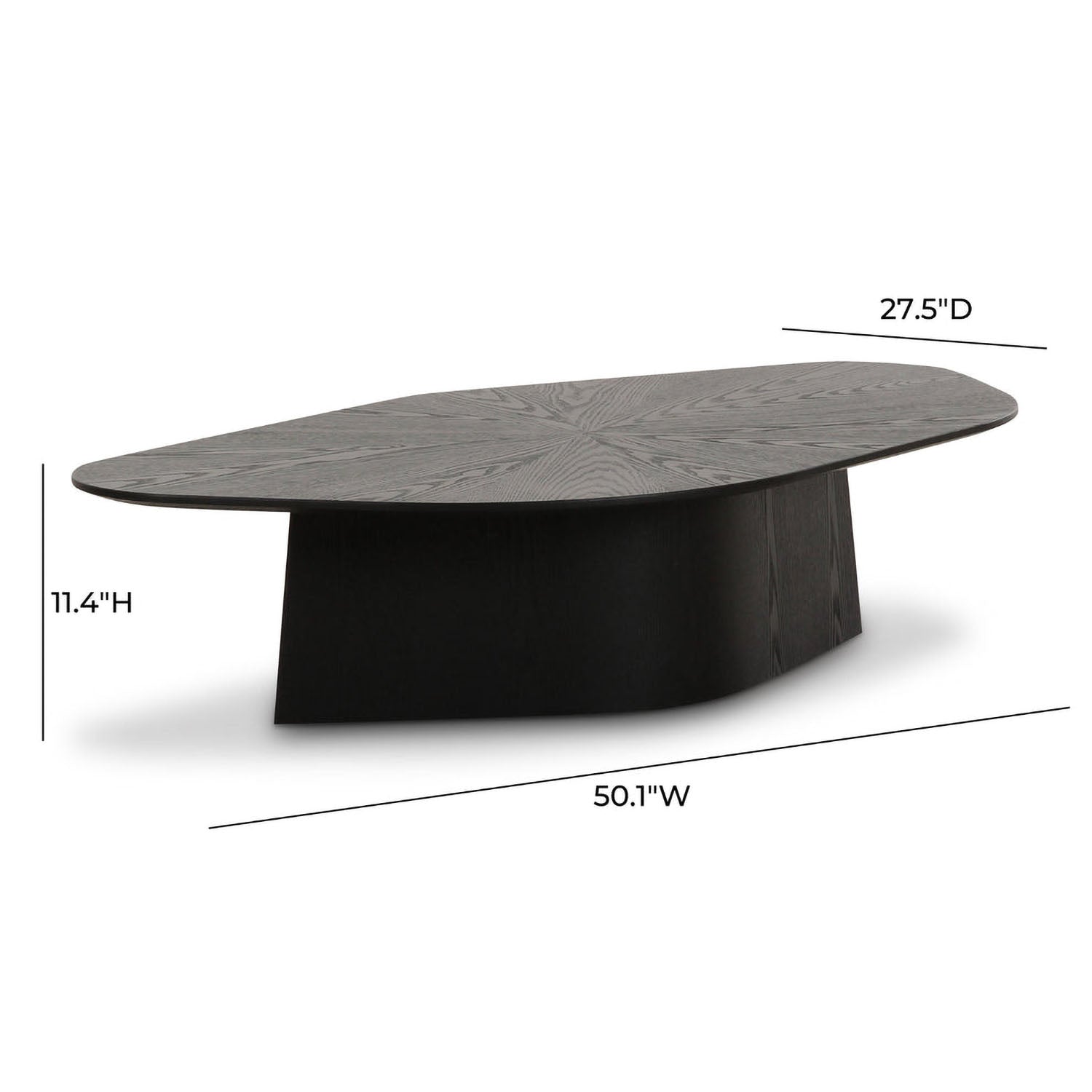TOV Furniture Roche Black Ash Low Coffee Table