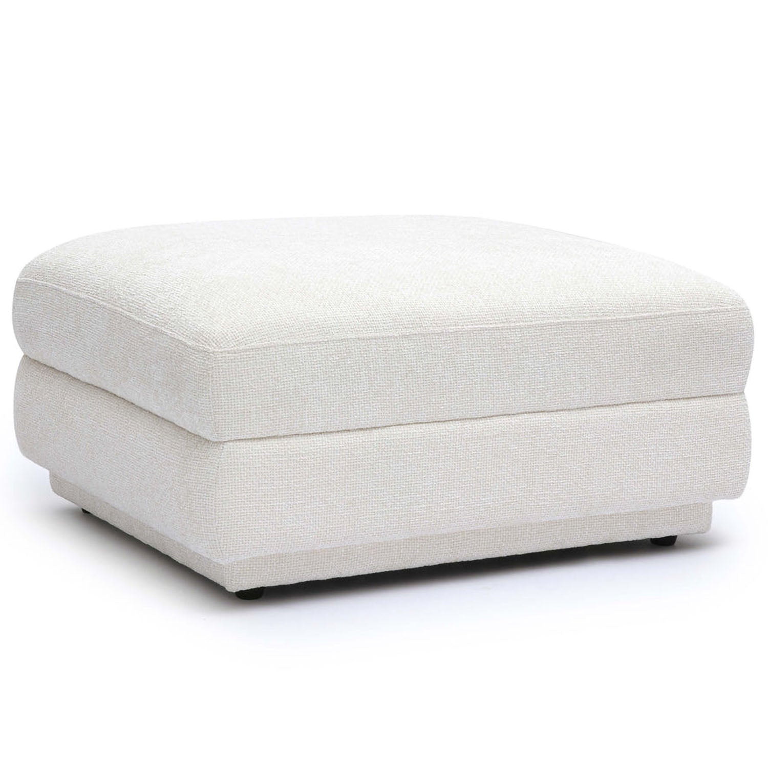 TOV Furniture Perry Cream Chenille Modular Ottoman