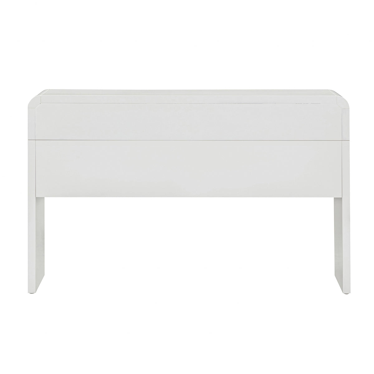 TOV Furniture Patty White Rattan 2-Drawer Console Desk