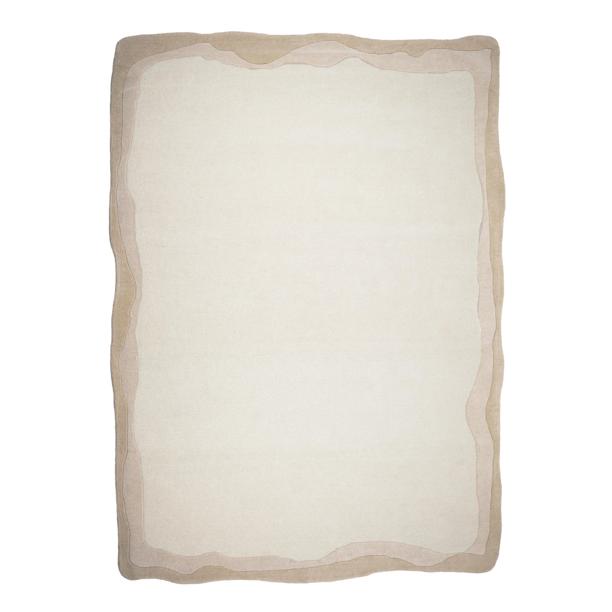 TOV Furniture Tarba Rectangular Floor Rug in tan wool and cotton, primary product view