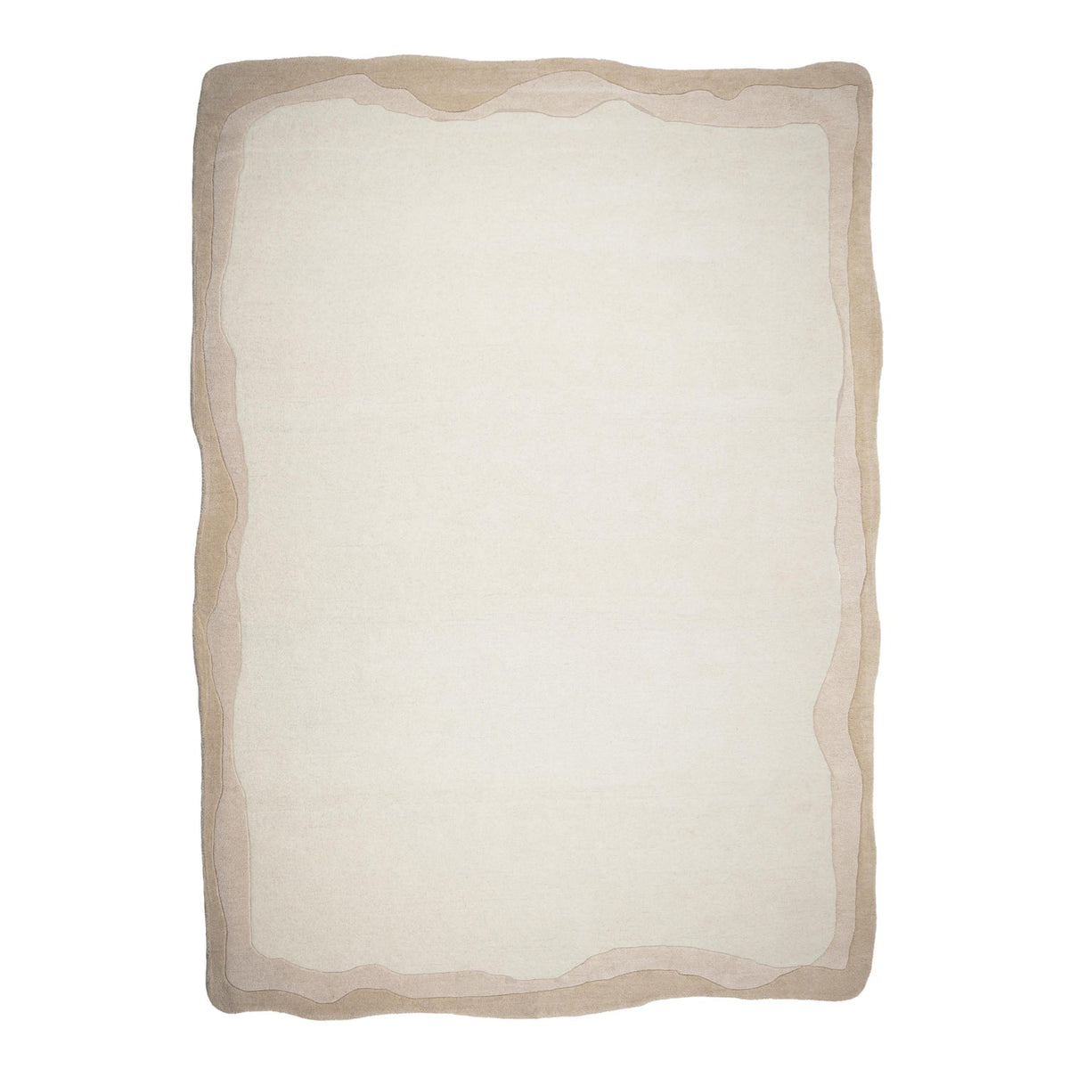 TOV Furniture Tarba Rectangular Floor Rug in tan wool and cotton, primary product view