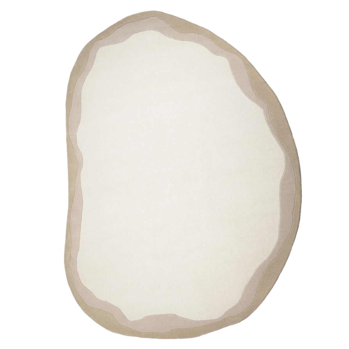 TOV Furniture Tarba Organic Floor Rug in tan wool and cotton, primary product view