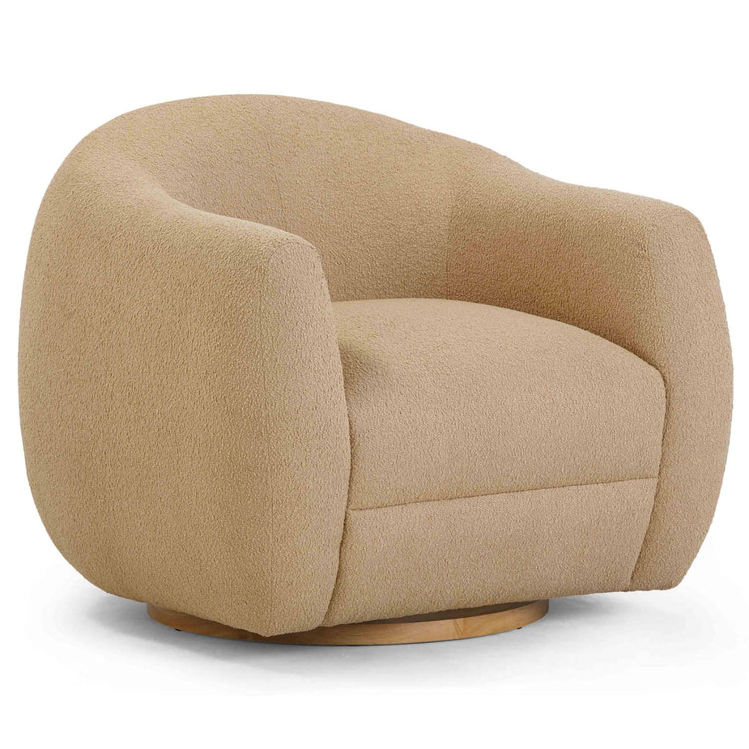 TOV Furniture Judy Boucle Swivel Chair