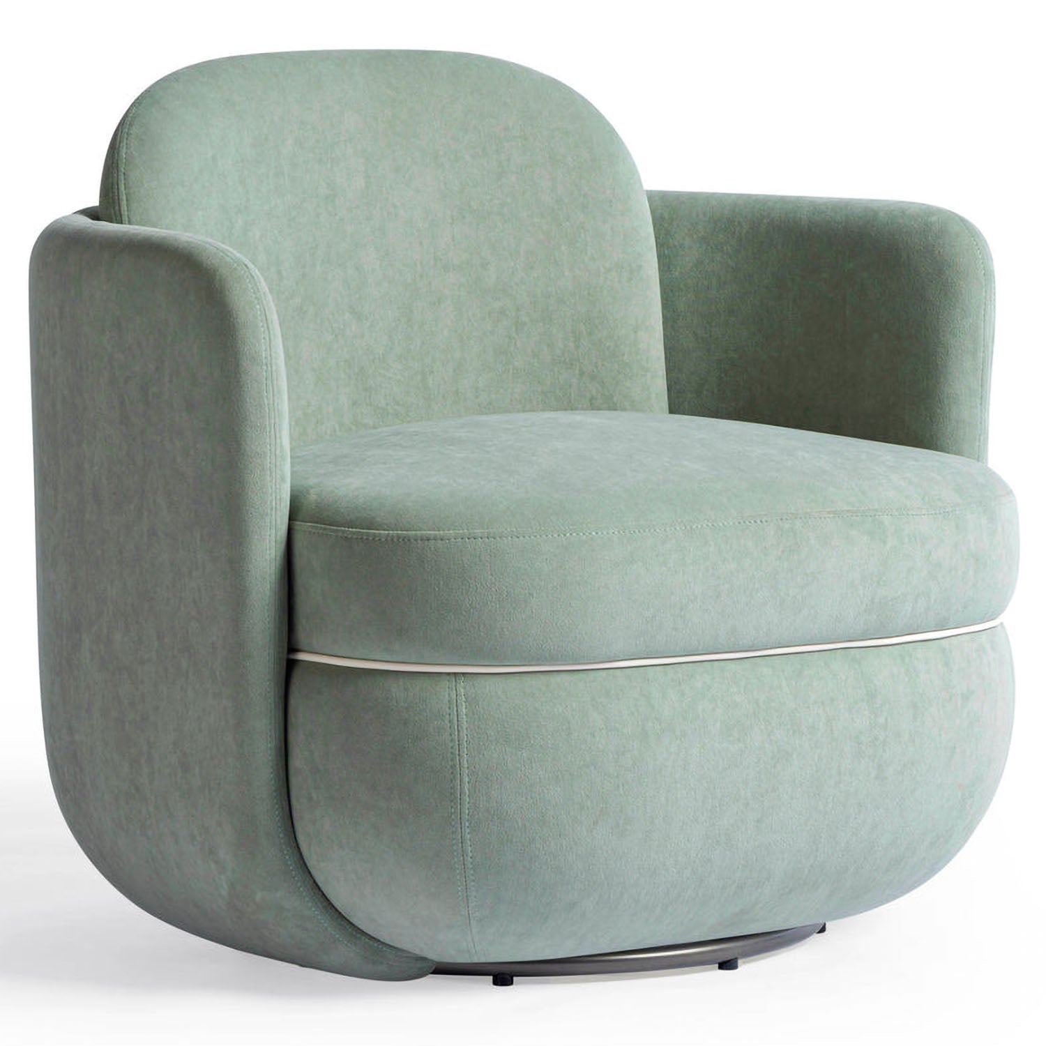 TOV Furniture Wolfie Velvet Swivel Chair