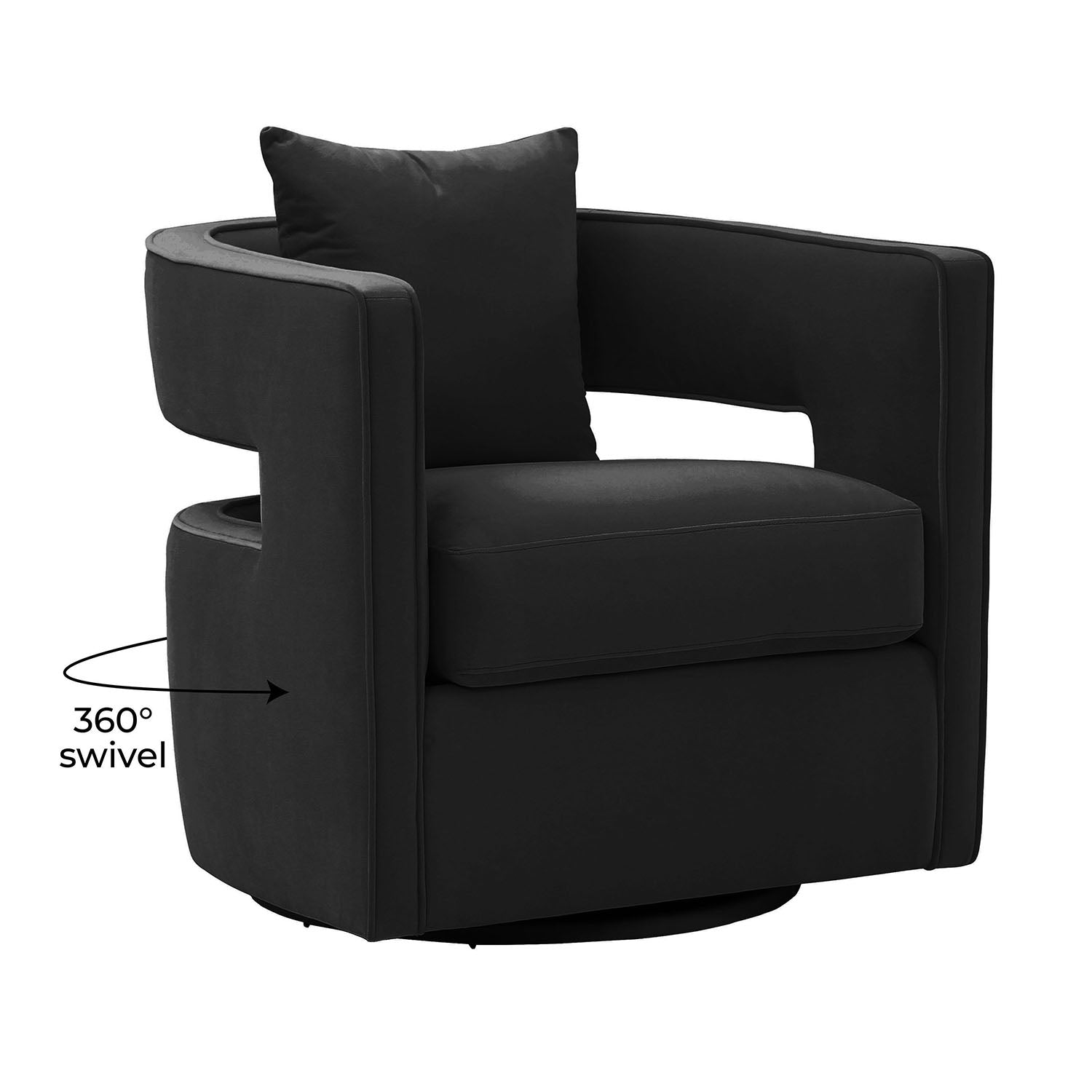 TOV Furniture Kennedy Swivel Chair