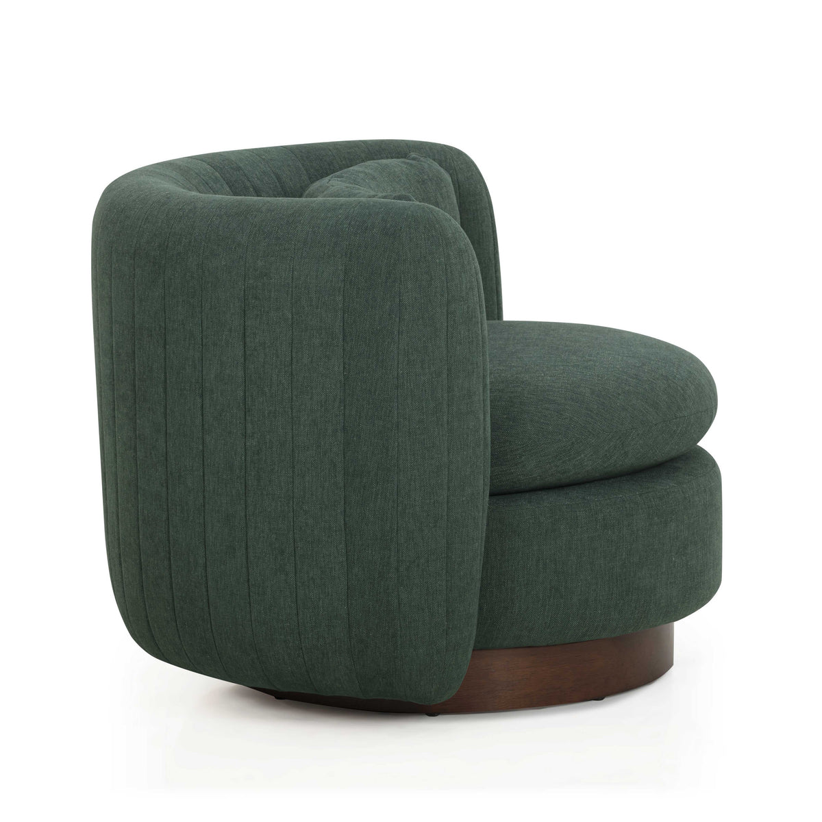 TOV Furniture Nura Green Chenille Swivel Chair
