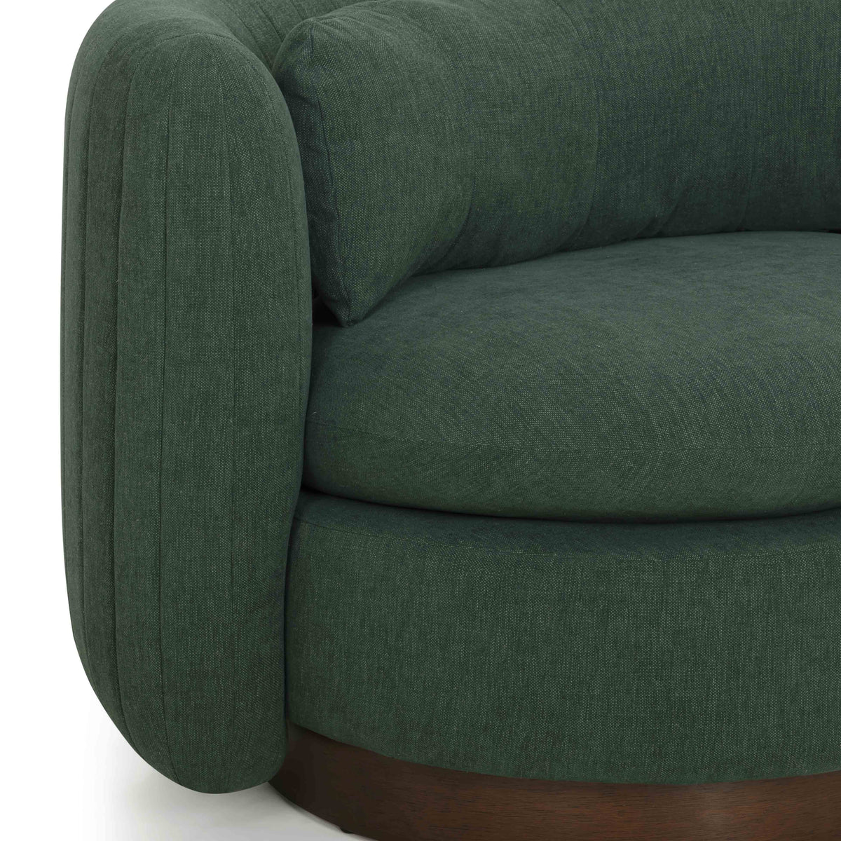 TOV Furniture Nura Green Chenille Swivel Chair