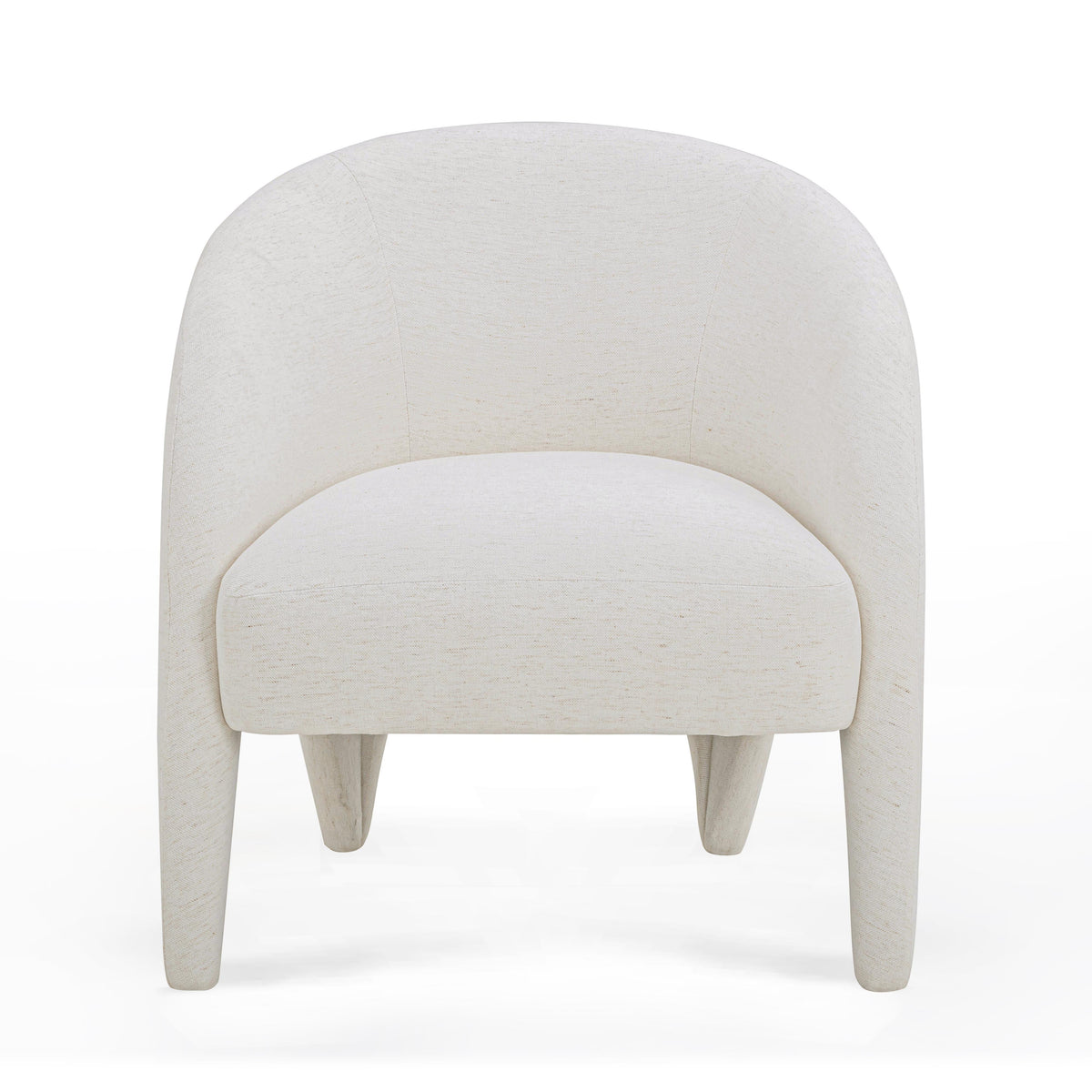 TOV Furniture Kris Cream Chenille Accent Chair