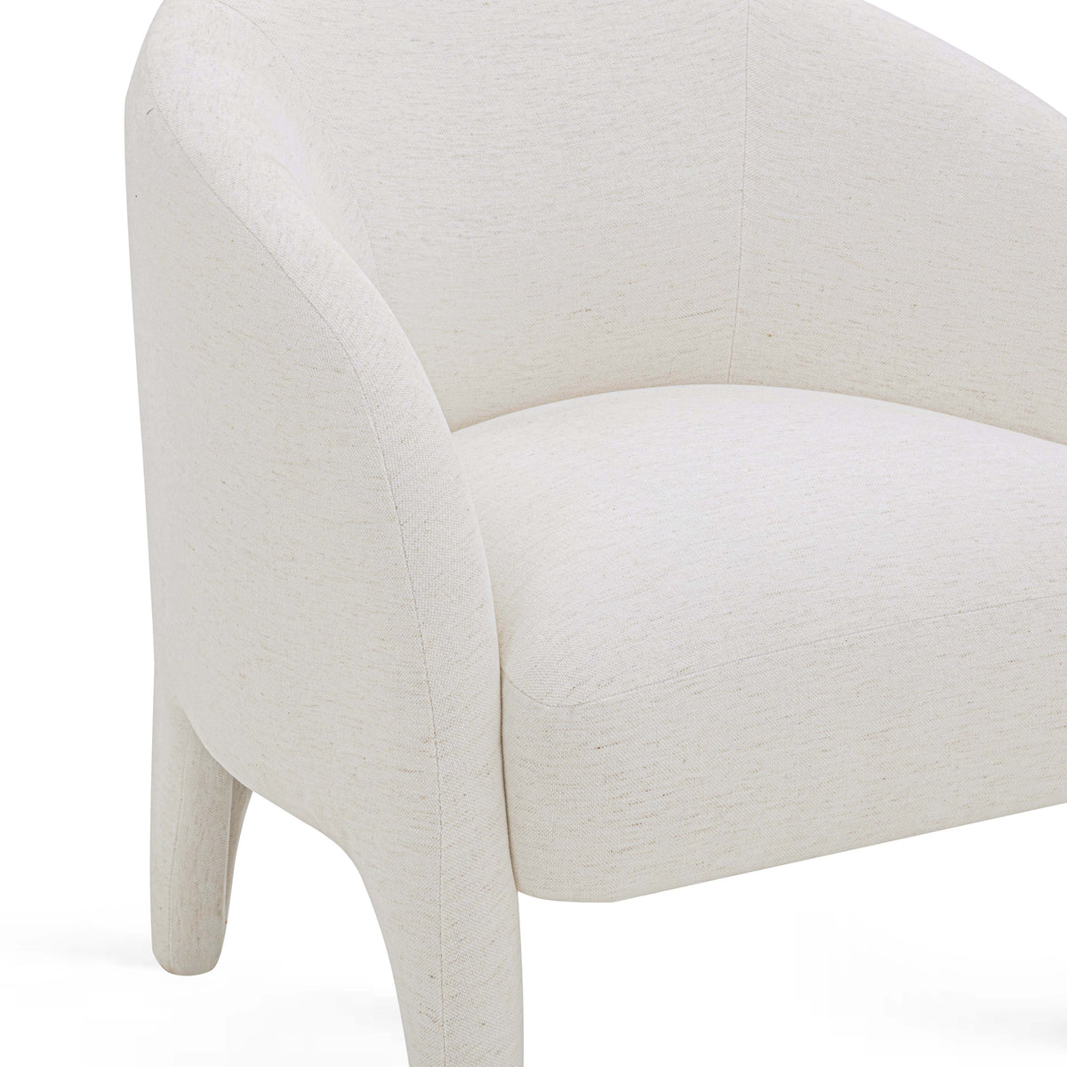 TOV Furniture Kris Cream Chenille Accent Chair
