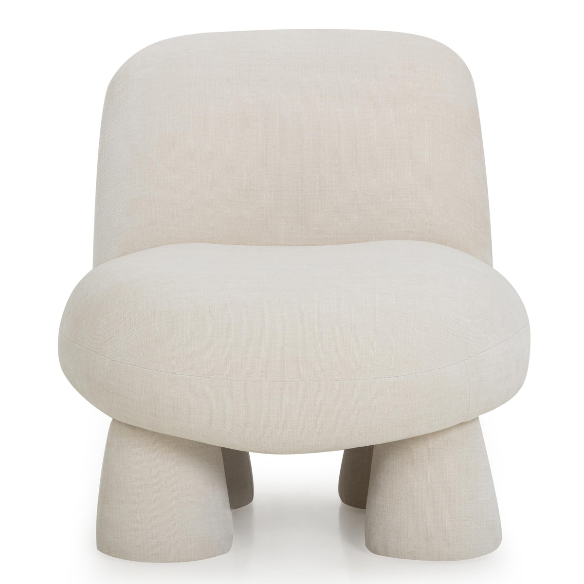 TOV Furniture Stomp Cream Upcycled Performance Chenille Accent Chair