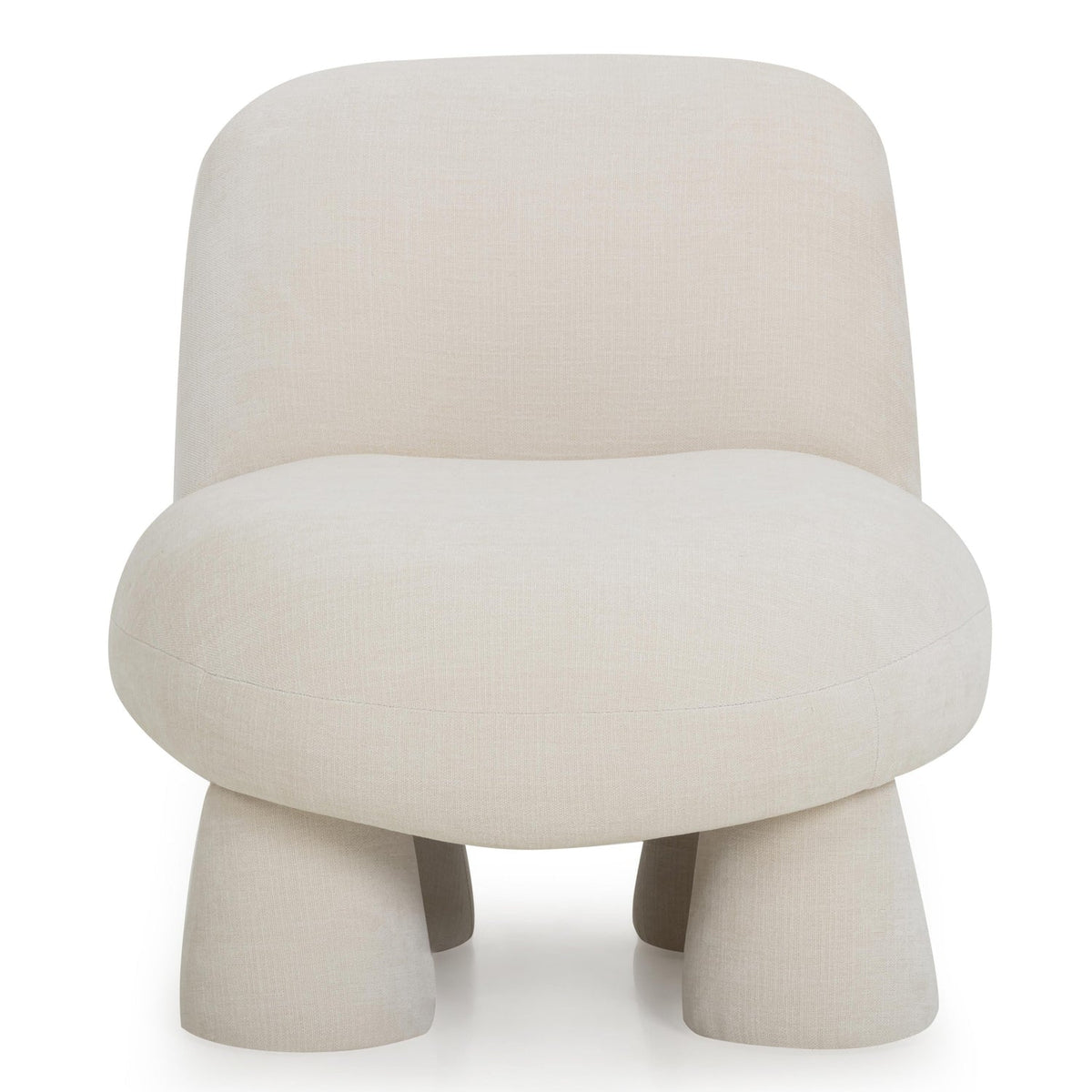 TOV Furniture Stomp Cream Upcycled Performance Chenille Accent Chair