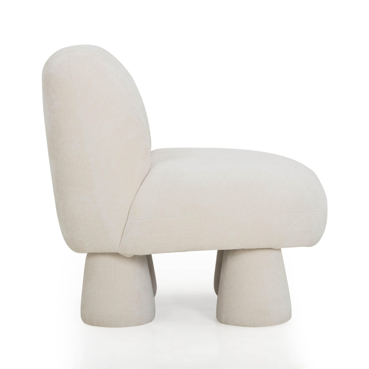 TOV Furniture Stomp Cream Upcycled Performance Chenille Accent Chair