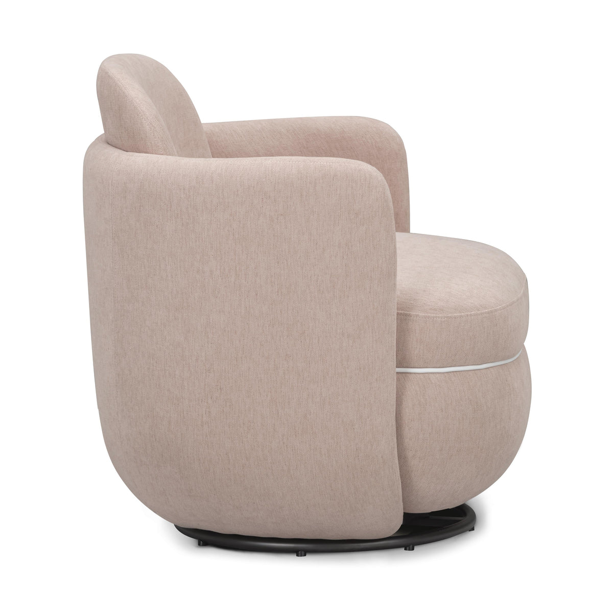 TOV Furniture Wolfie Pink Performance Chenille Swivel Chair