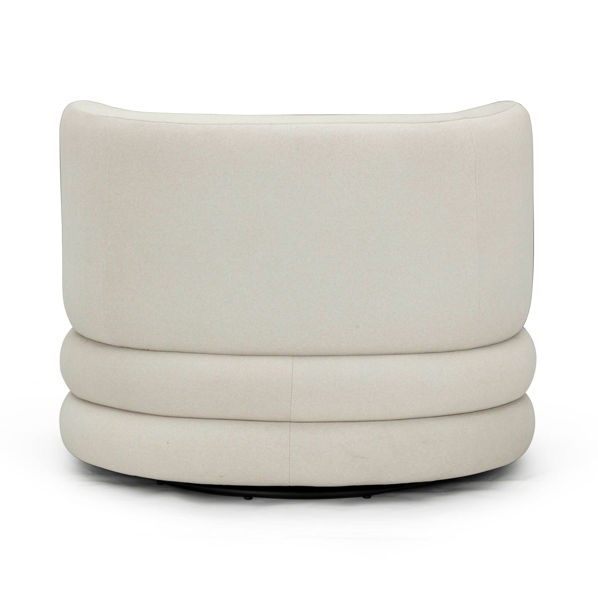 TOV Furniture Astor Cream Performance Faux Mohair Swivel Lounge Chair