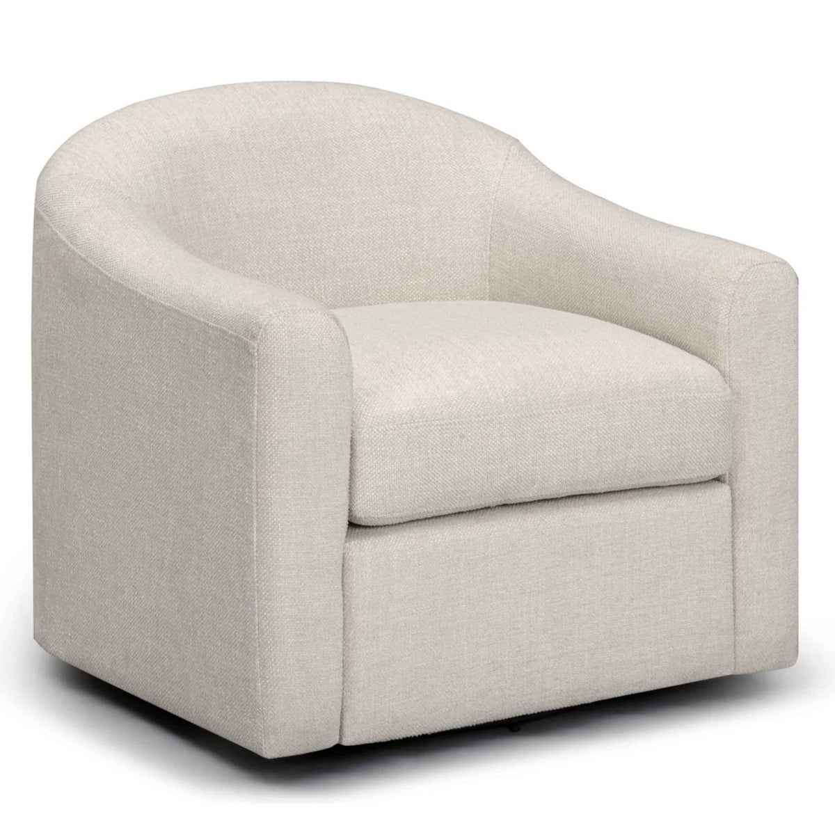 TOV Furniture Thao Cream Basketweave Swivel Chair