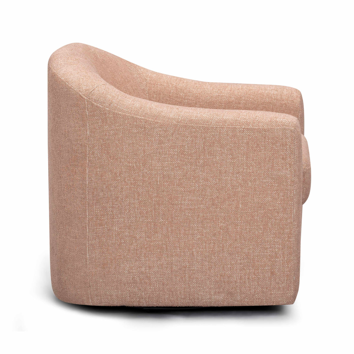 TOV Furniture Thao Blush Basketweave Swivel Chair