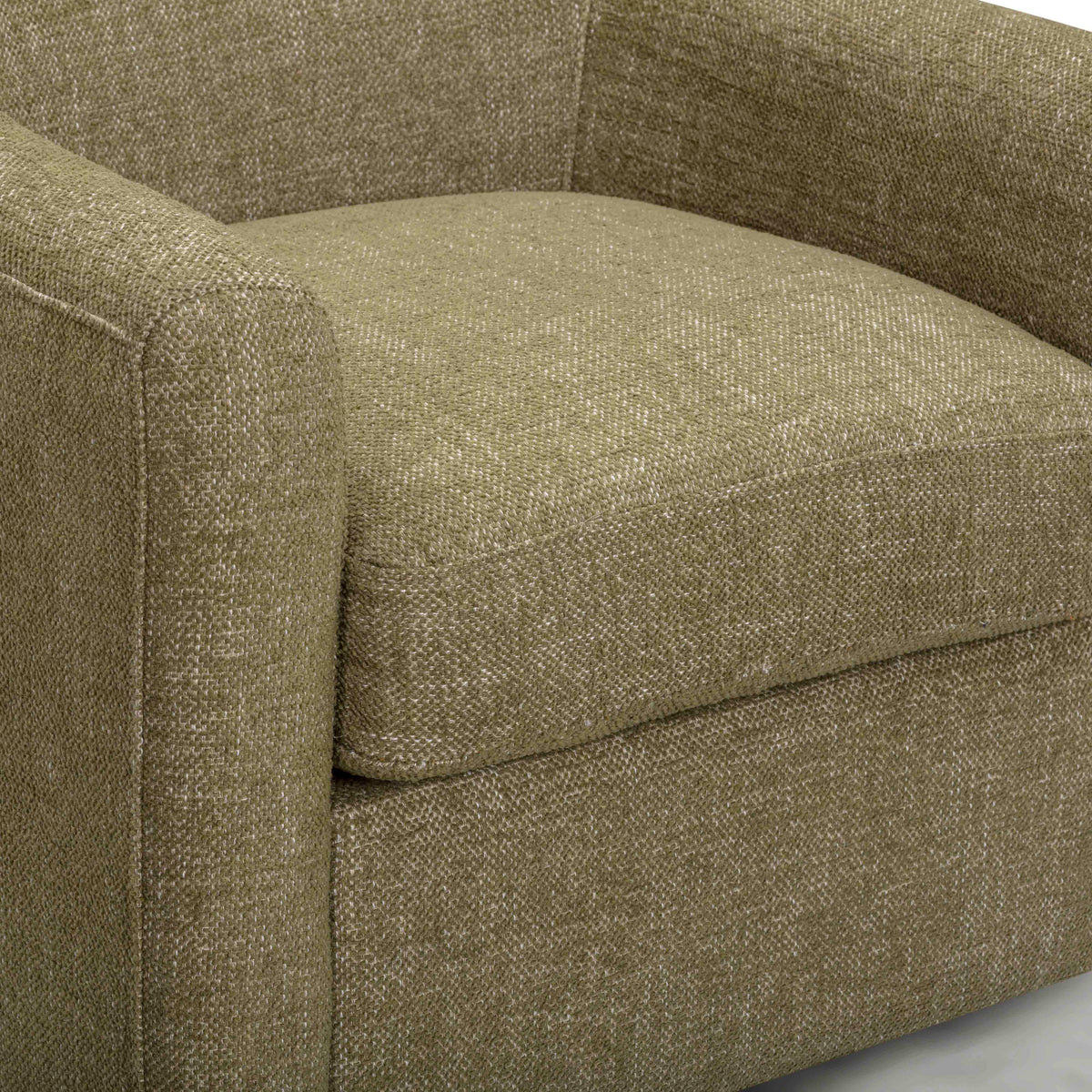 TOV Furniture Thao Green Basketweave Swivel Chair