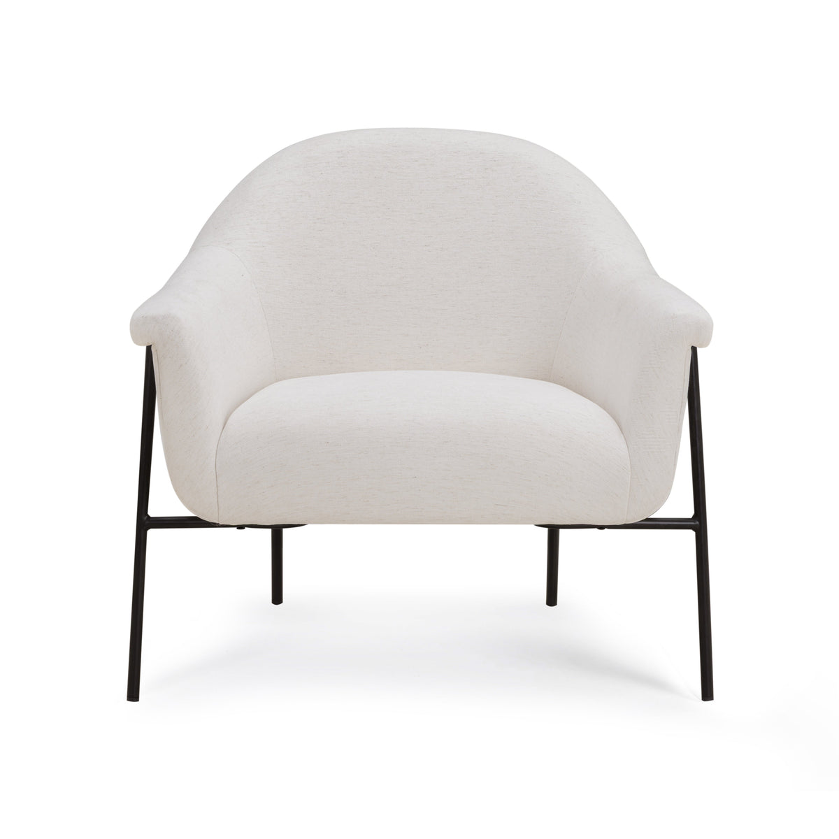TOV Furniture Lua Cream Performance Chenille Accent Chair