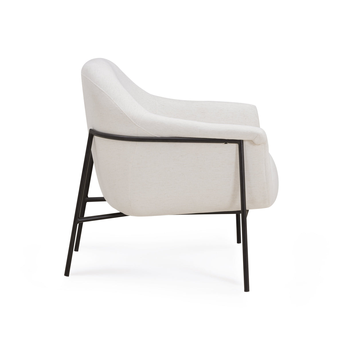 TOV Furniture Lua Cream Performance Chenille Accent Chair