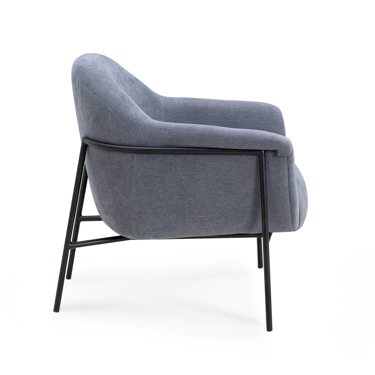 TOV Furniture Lua Blue Performance Chenille Accent Chair