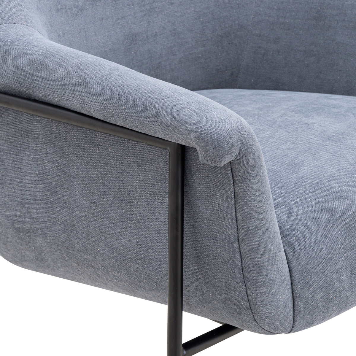 TOV Furniture Lua Blue Performance Chenille Accent Chair