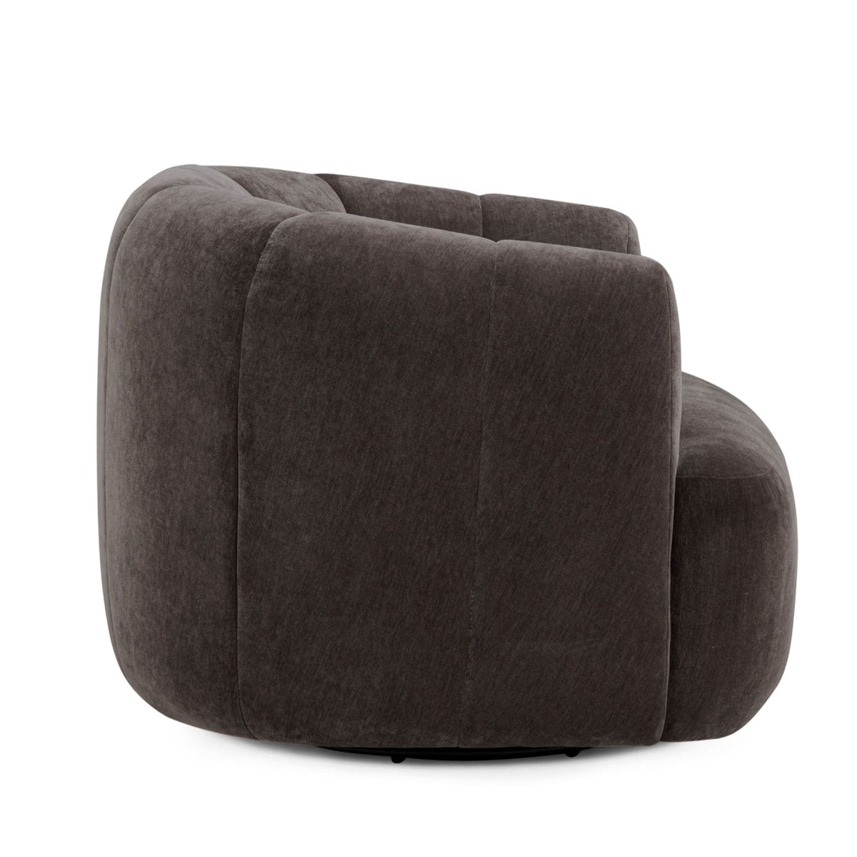 TOV Furniture Jasmine Storm Upcycled Basketweave Swivel Chair
