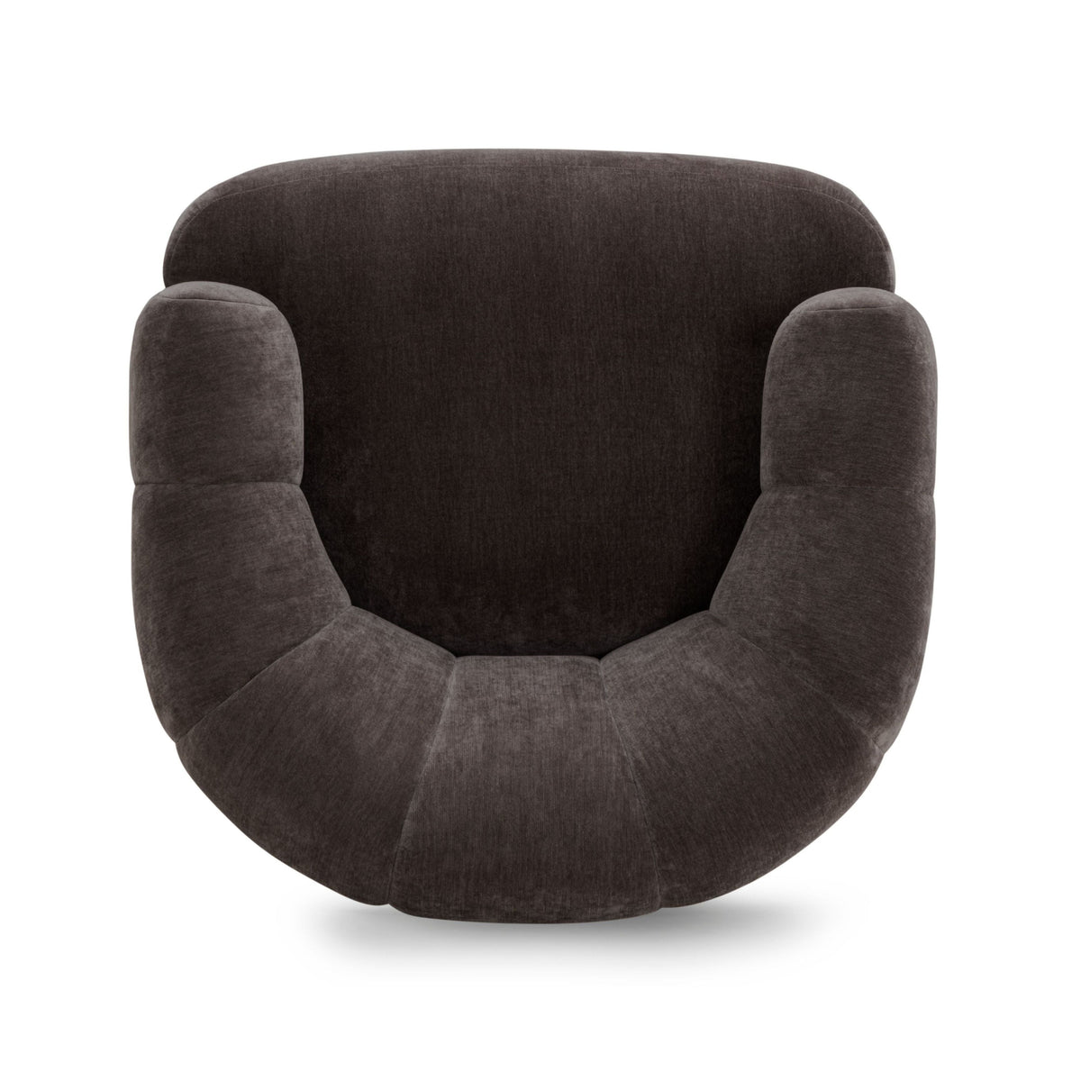 TOV Furniture Jasmine Storm Upcycled Basketweave Swivel Chair