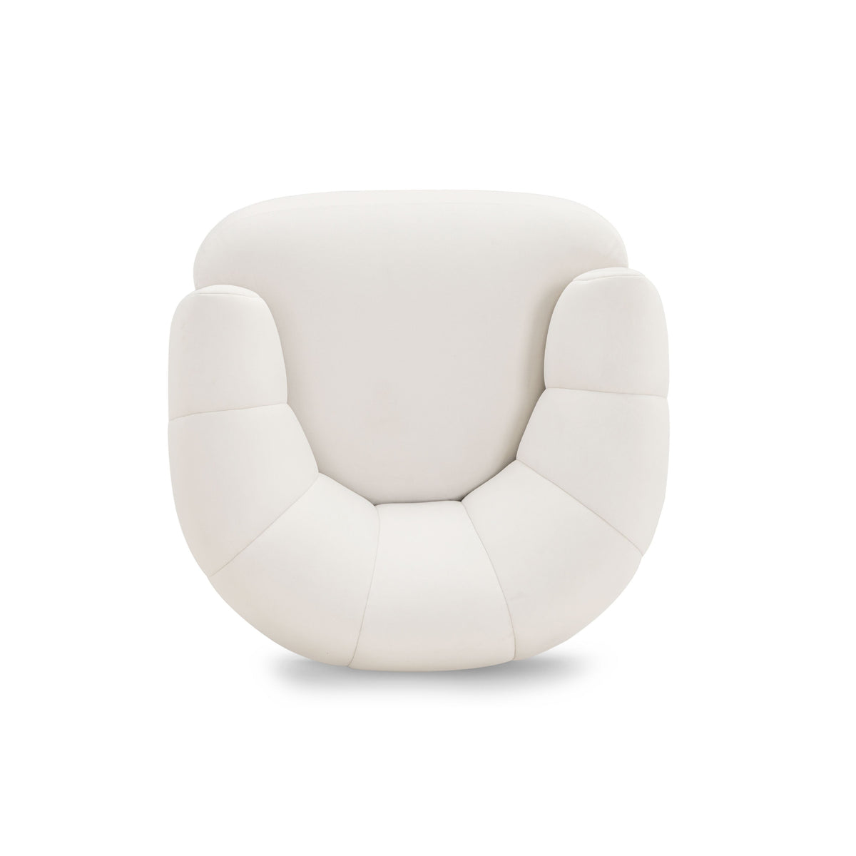 TOV Furniture Jasmine Cream Performance Velvet Swivel Chair