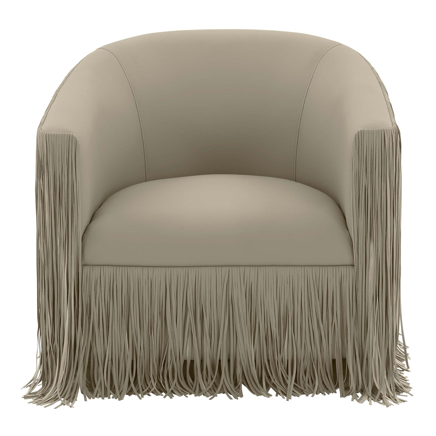 TOV Furniture Shag Me Vegan Leather Swivel Chair