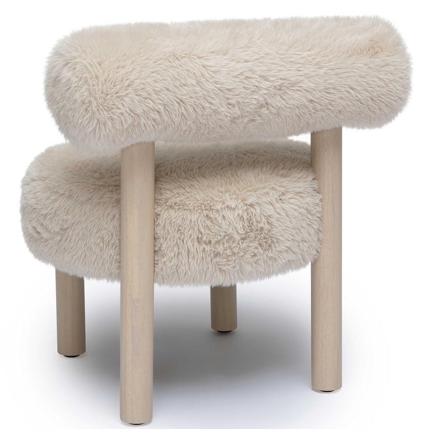 TOV Furniture Carmel Vegan Shearling Accent Chair