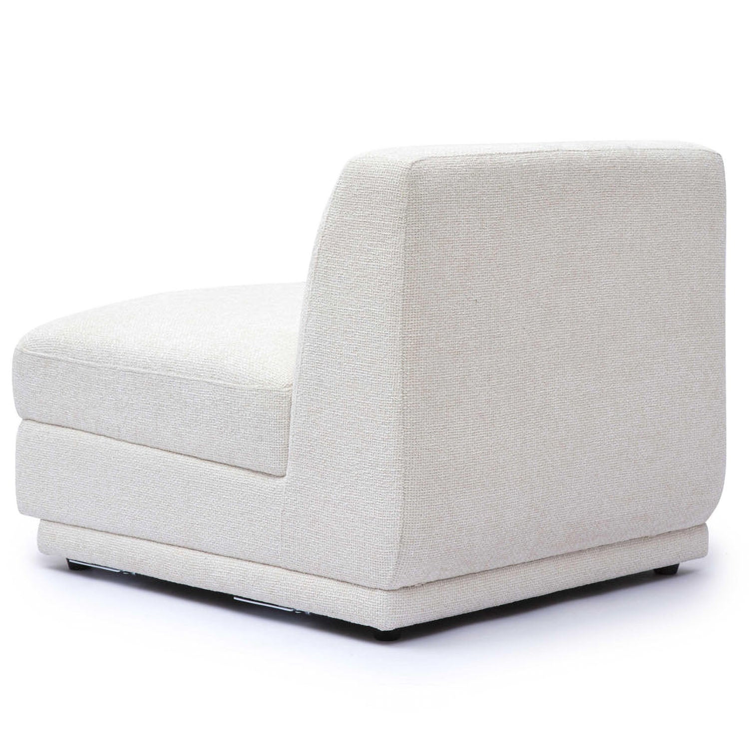 TOV Furniture Perry Cream Chenille Modular Armless Chair