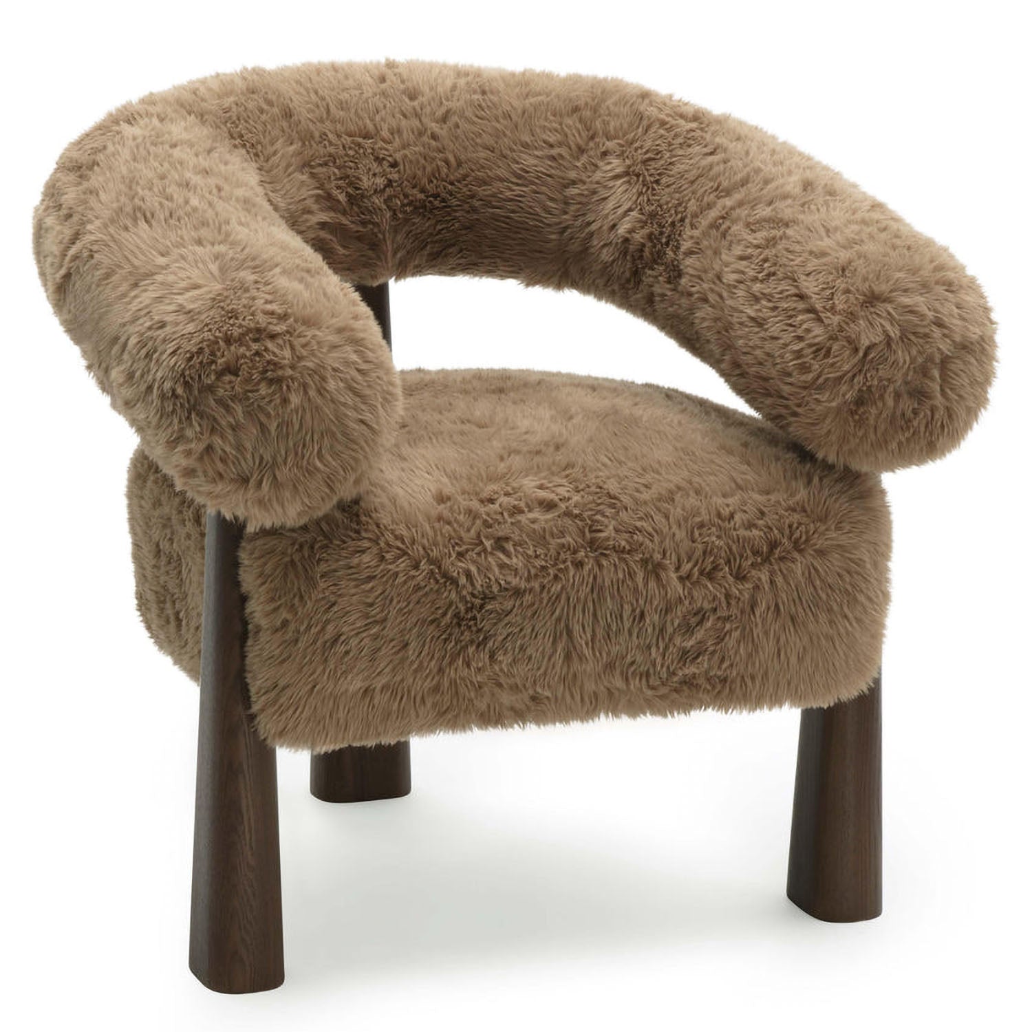 TOV Furniture Spara Straight Vegan Shearling Accent Chair