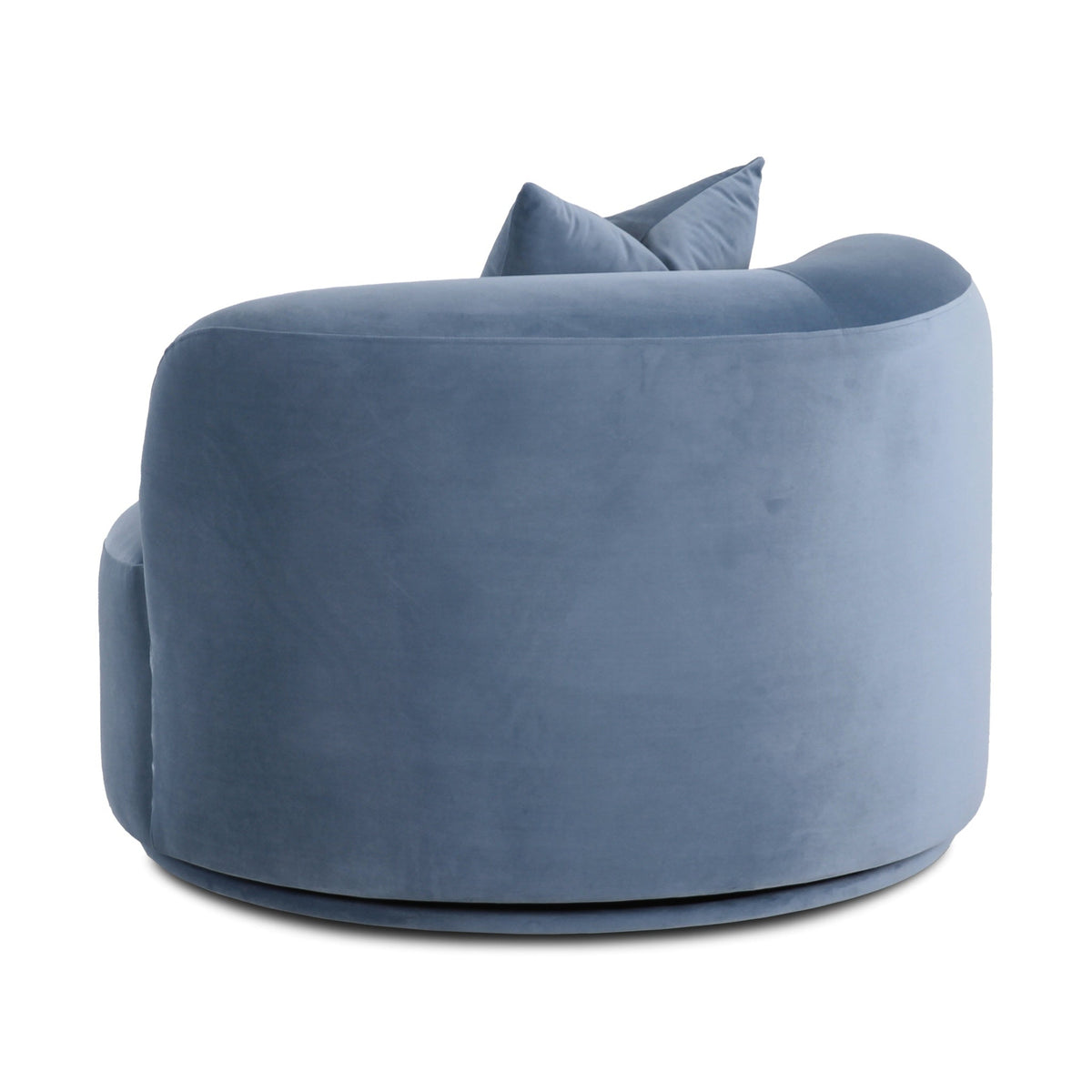 TOV Furniture Fickle Bluestone Swivel Accent Chair