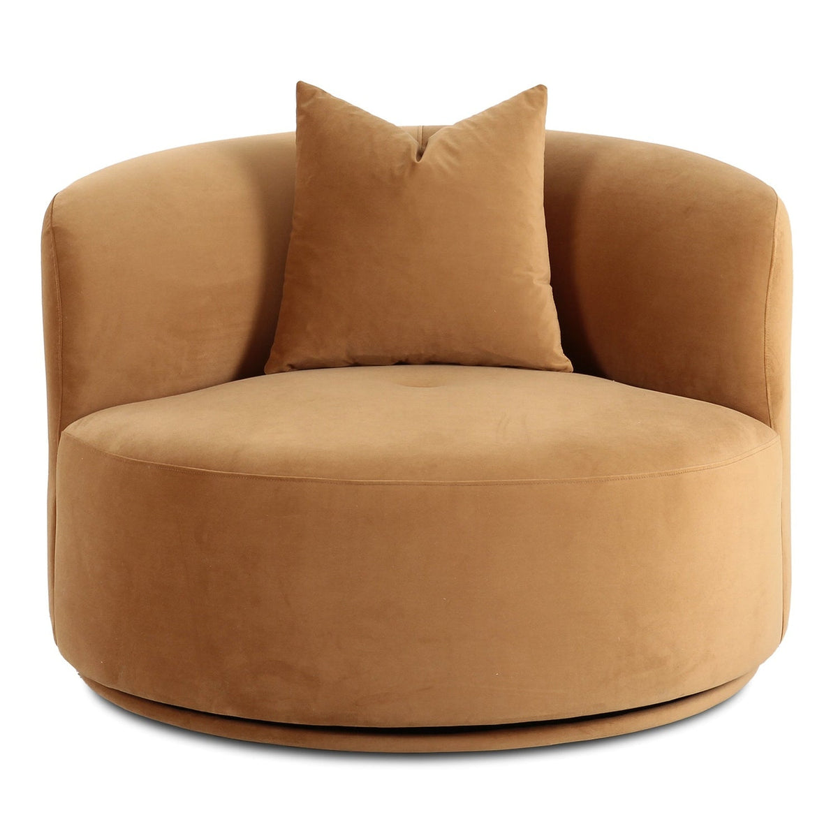 TOV Furniture Fickle Camel Swivel Accent Chair