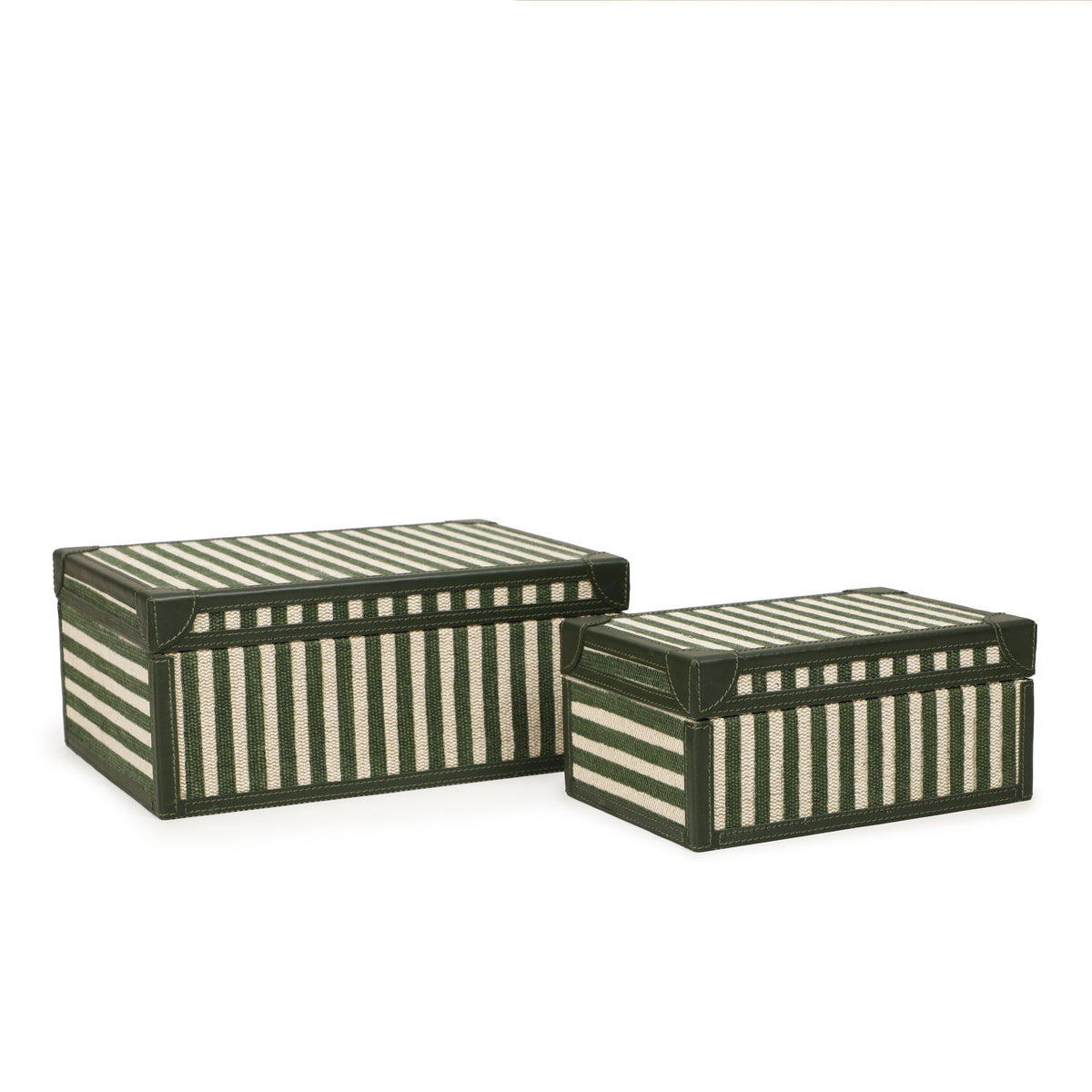 TOV Furniture Kora Cotton Jute Keepsake Box Set of 2
