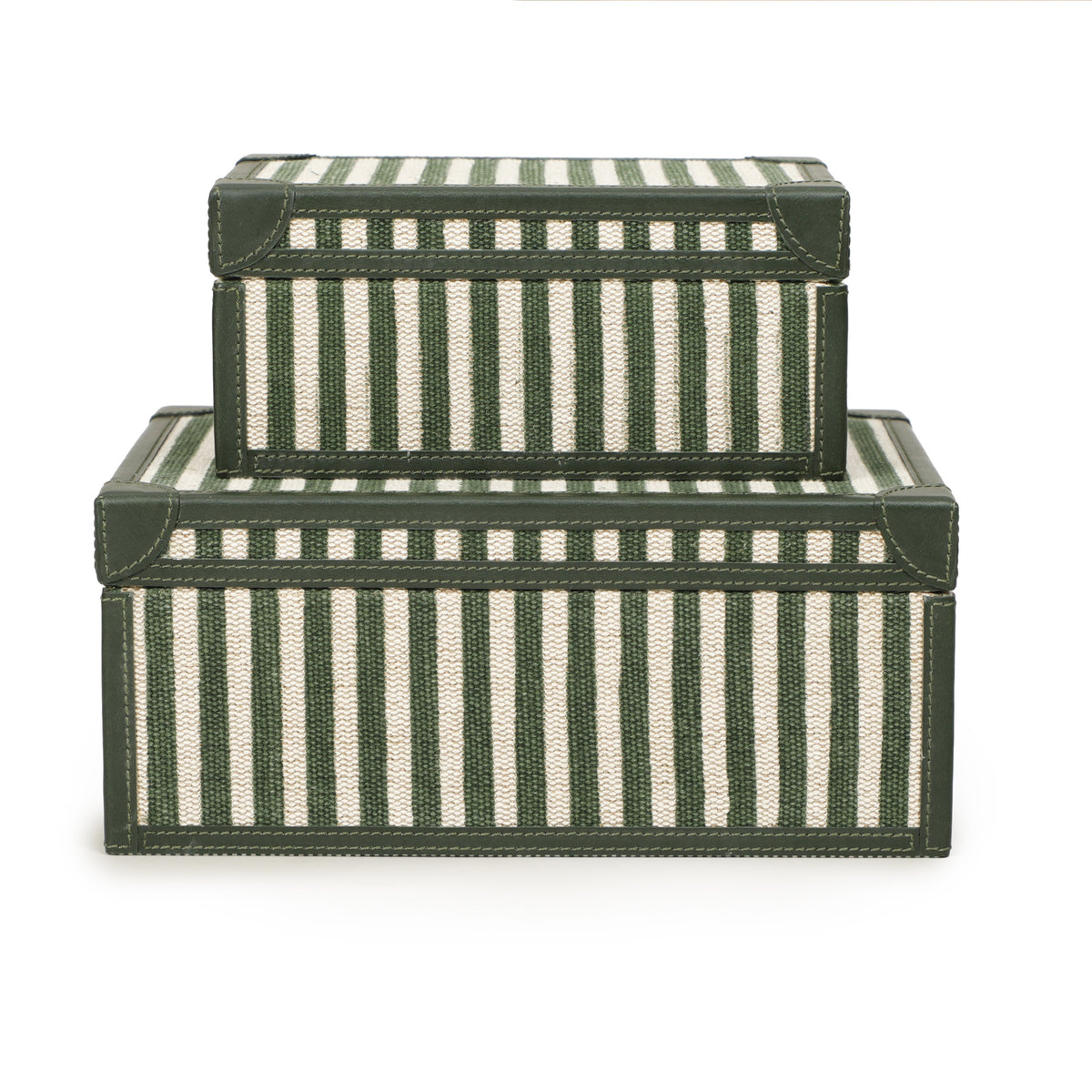 TOV Furniture Kora Cotton Jute Keepsake Box Set of 2