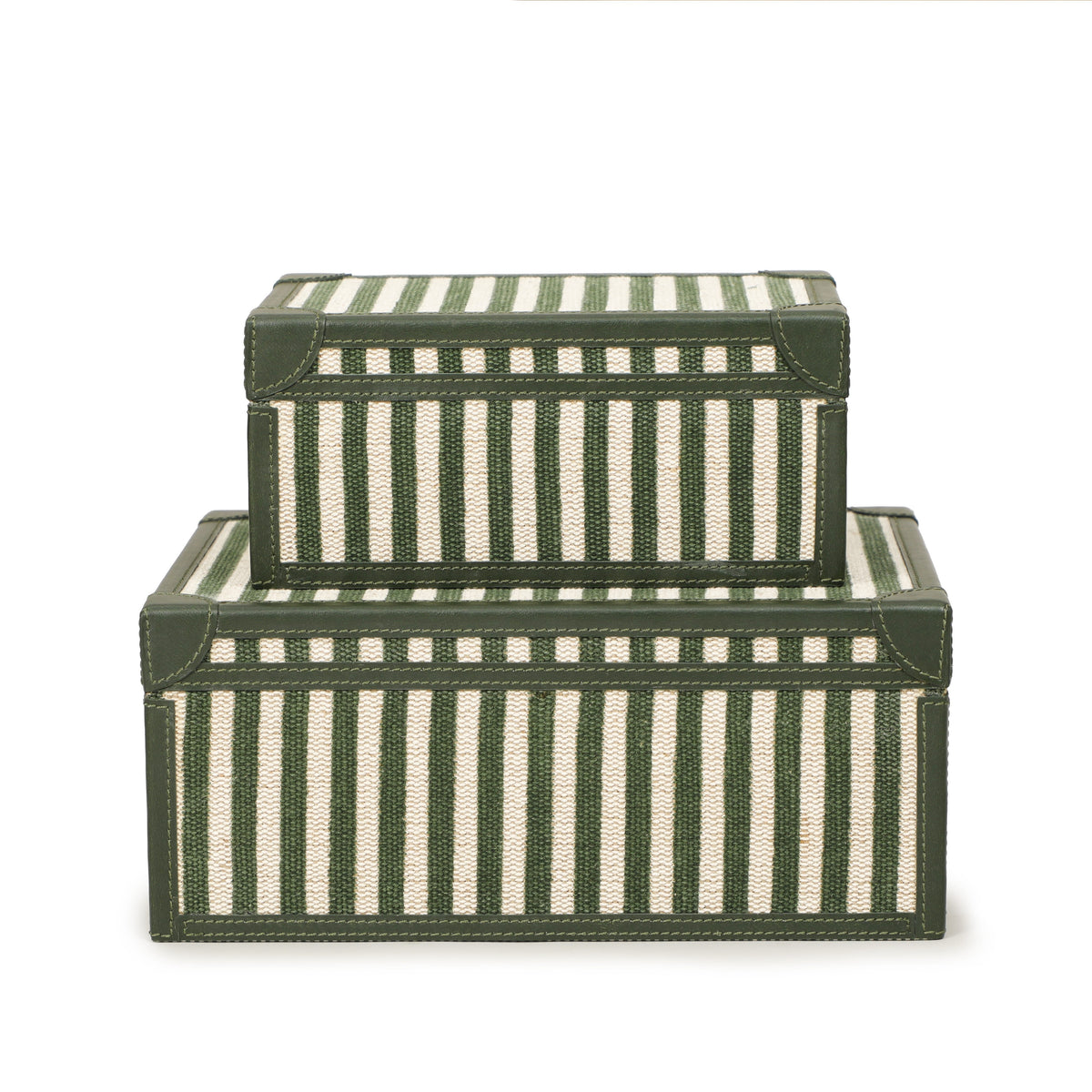 TOV Furniture Kora Cotton Jute Keepsake Box Set of 2