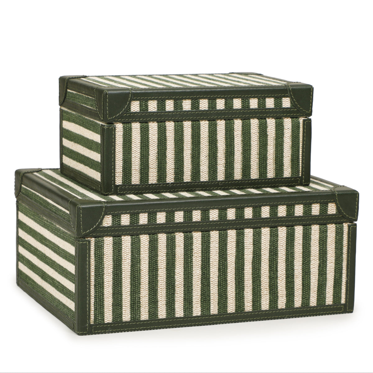 TOV Furniture Kora Cotton Jute Keepsake Box Set of 2