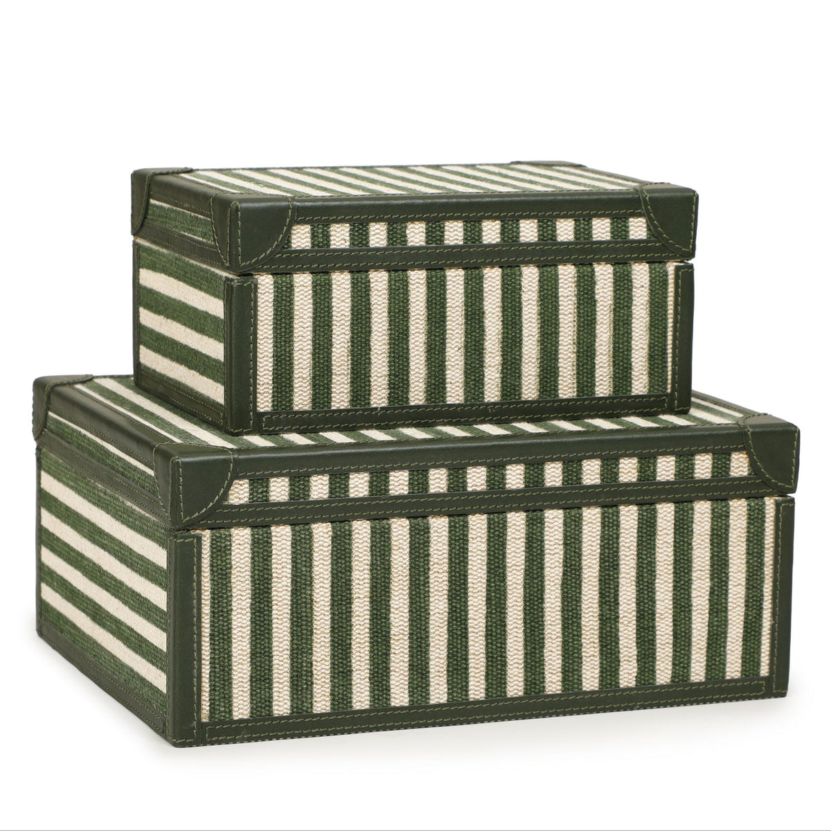 TOV Furniture Kora Cotton Jute Keepsake Box Set of 2