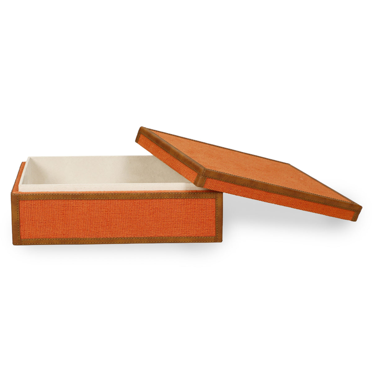 TOV Furniture Acre Orange Cotton Jute Jewelry Box