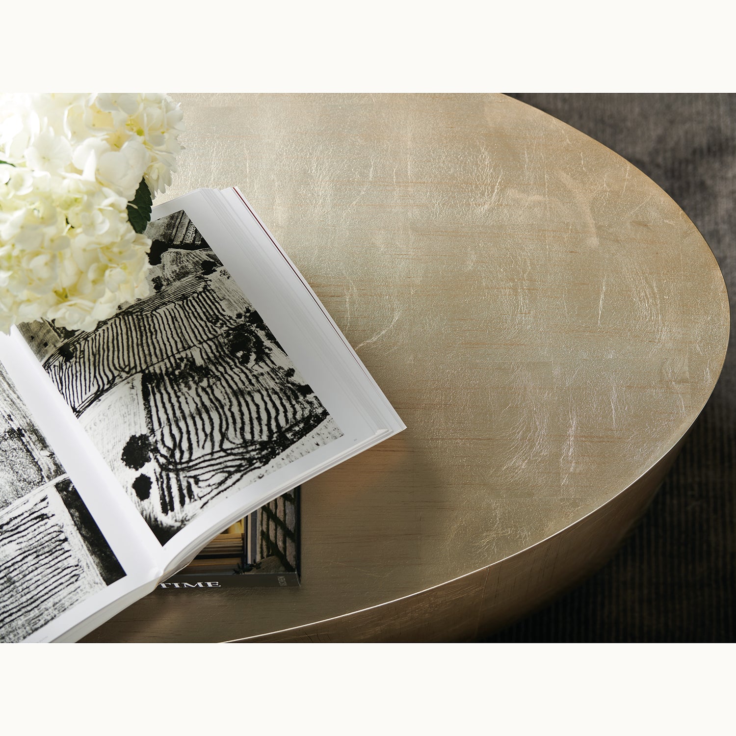 Caracole Come Oval Here Cocktail Table